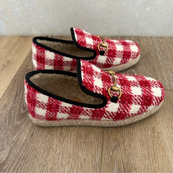 Gucci Vichy tweed horsebit wool loafer - Picture 3 of 9